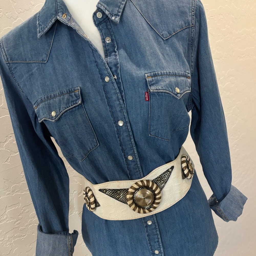 Vintage Leather Western Belt